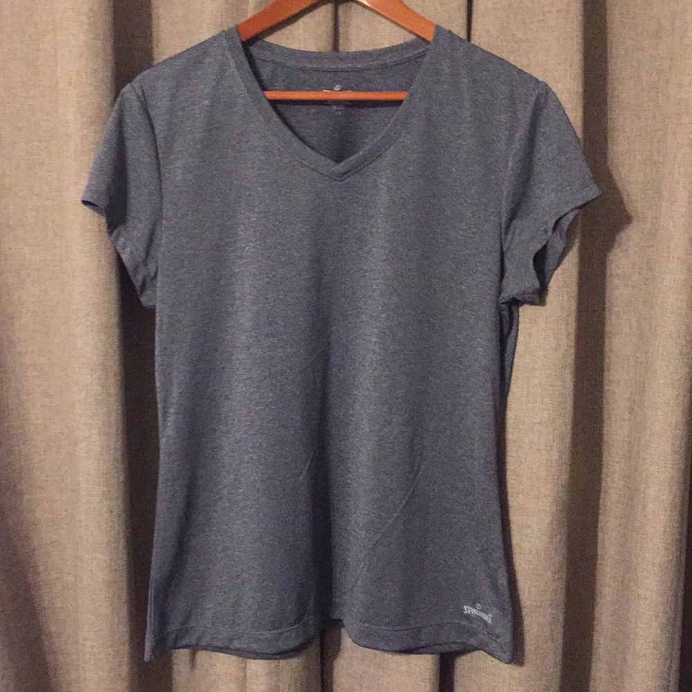 NWOT! Spalding Workout T-Shirt; Sz L